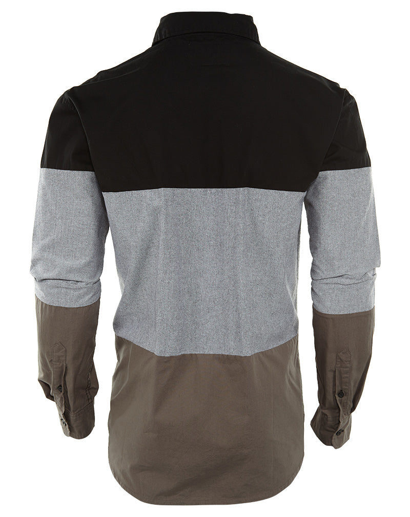 R.sole Tri Color Block Ls Butto Mens Style : 32602