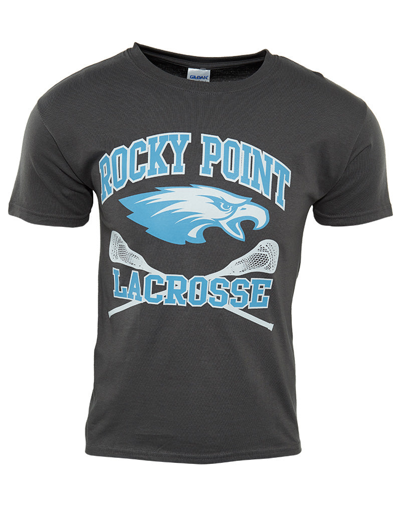 Gildan Rocky Point Eagle Lacrosse T-shirt Big Kids Style : RN93846 Y