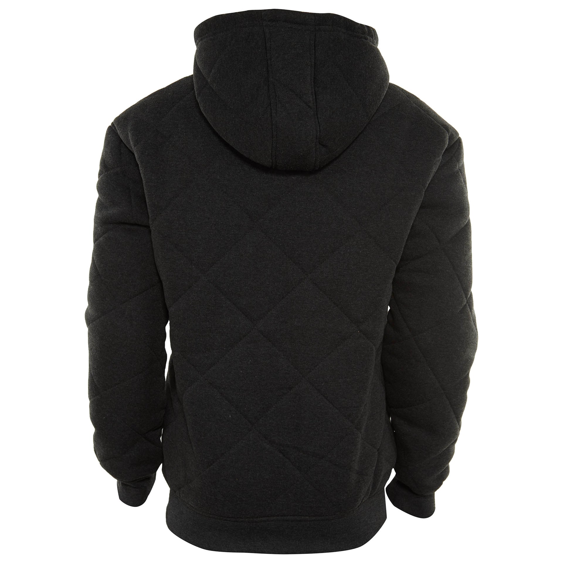 Plaza Quilted Zip-Up Hoodie Jacket Mens Style : P001