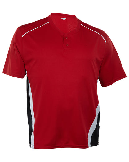 Augustia  Baseball/Softball 3-color Wicking Moisture Management Two-button Placket RBI Jersey Mens Style : 1525