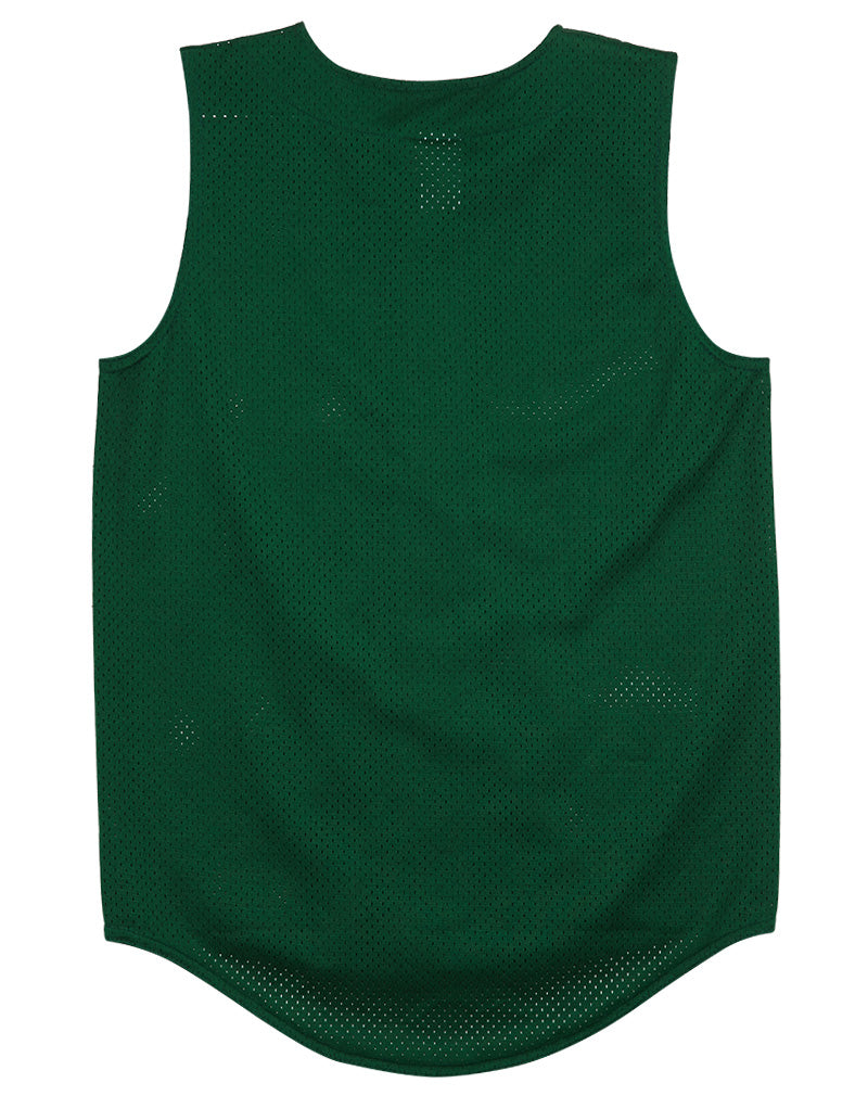 Augustia  Sleeveless Full Button Meshed Baseball Jersey Big Kids Style : 433
