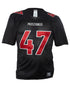 Bike Mustangs V-neck Short Sleeve Nylon Mesh Football Practice Jersey Mens Style : 1190
