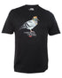 DIRTY GHETTO KIDS Smoking Pigeon Printed Short Sleeves Crewneck T-Shirt Mens Style : RN123201