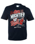 Mighty Healthy Short Sleeve Slogan Crewneck T-Shirt Mens Style : RN113647