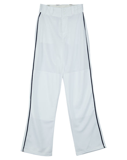 Alleson Relaxed Fit Open Bottom Elastic Waistband Baseball Pants With Braids Mens Style : 605WLB