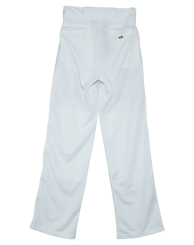Alleson Relaxed Fit Open Bottom Elastic Waistband Baseball Pants With Braids Mens Style : 605WLB