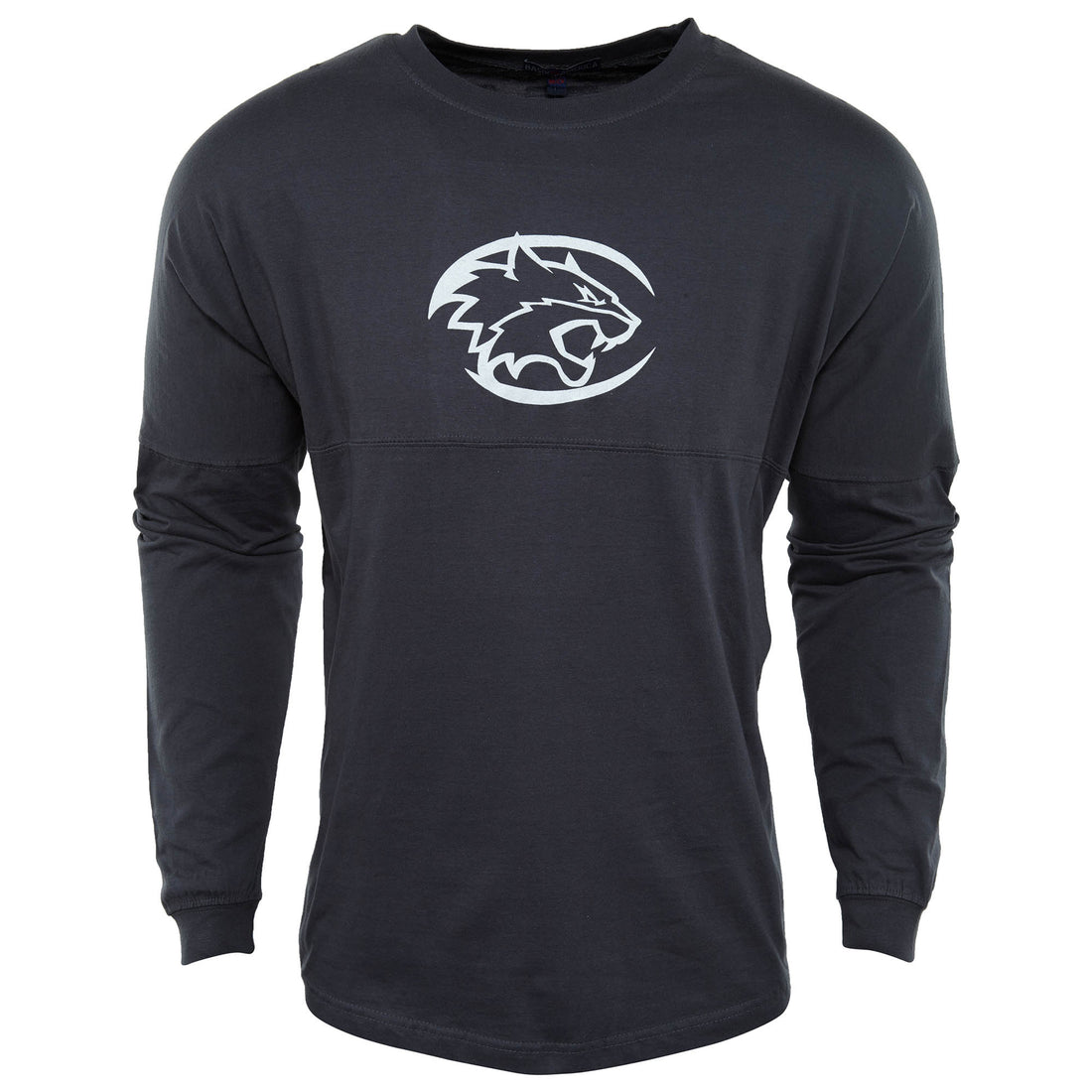 Basix Of America Mount Sinai Mustangs Long Sleeves Jumbo Crewneck T-Shirt Unisex Style : MN-5660