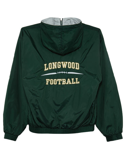 Augustia  Longwood Football Elastic Cuffs Hooded Fleece Lined Jacket Mens Style : 3280