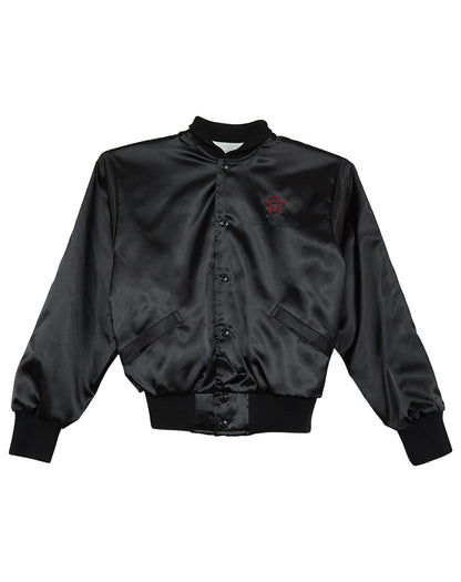 Birdie Snap Button Back Embroidered Satin Jacket Big Kids Style : 22703 EB