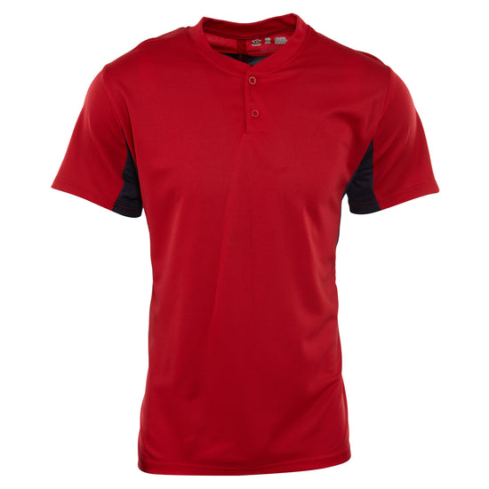 Alleson Two Button Short Sleeves Custom Baseball Jersey Mens Style : 506HC