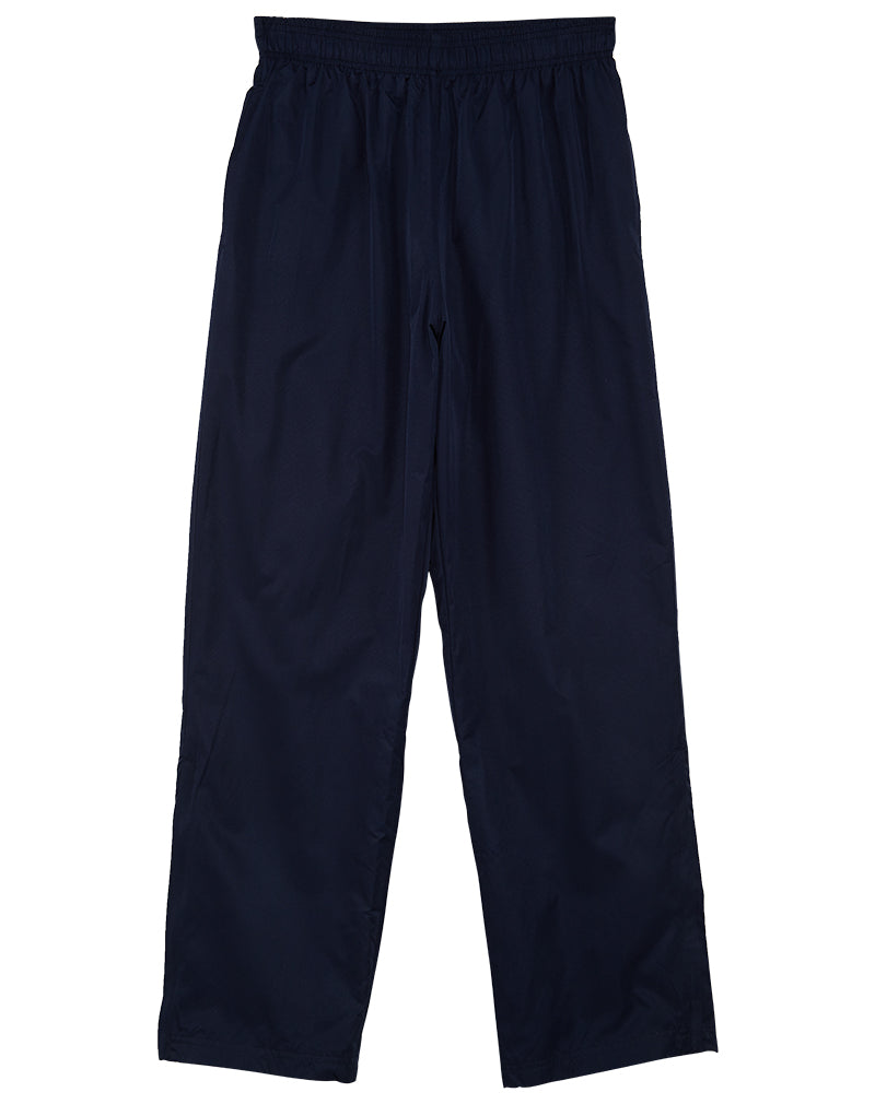 Augustia  Sportswear Covered Elastic Waistband Zip Bottom Solid Pants Mens Style : 3705