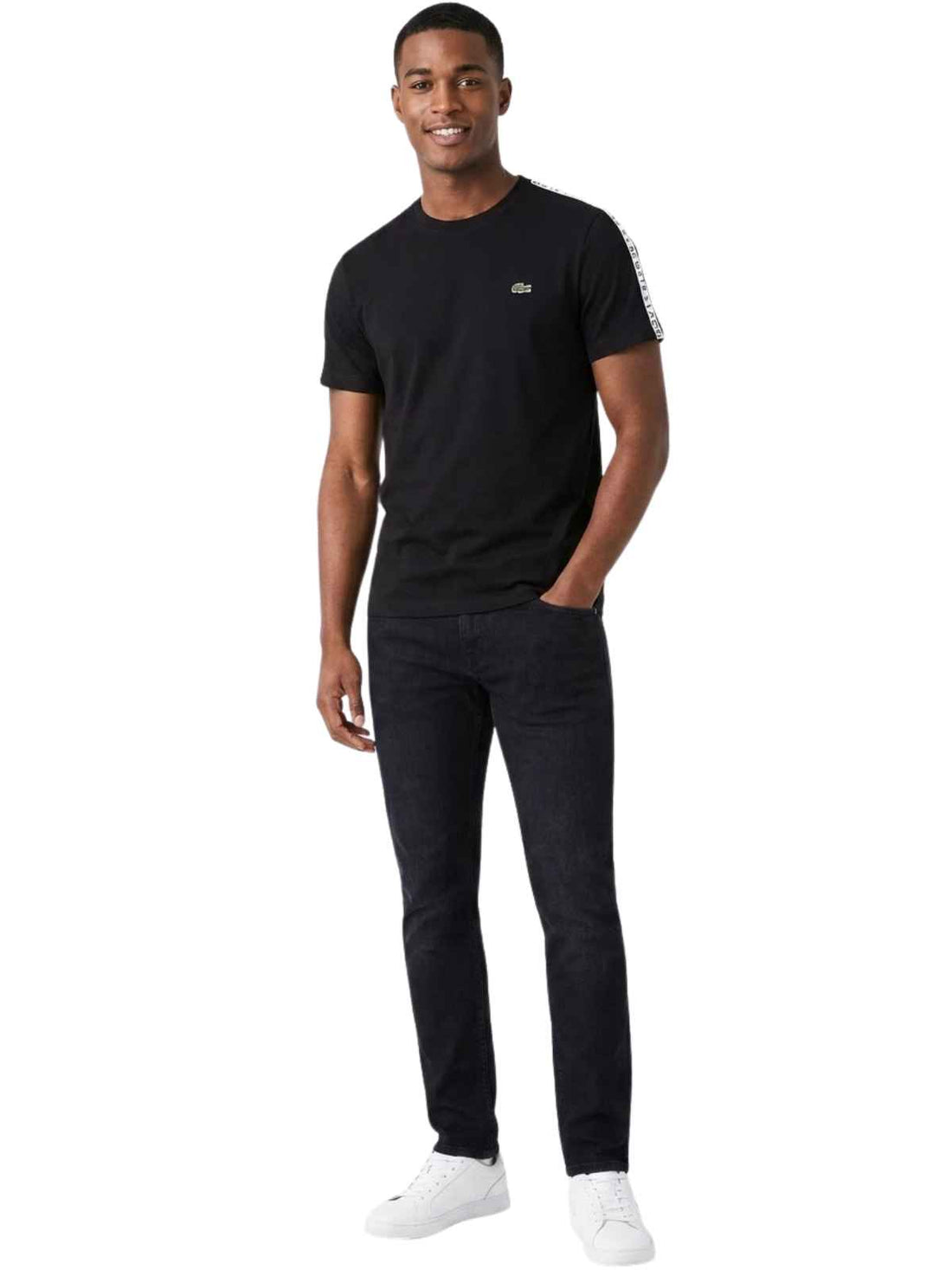Lacoste Branded Bands Crew Neck Cotton T-shirt Mens Style : Th1207 51