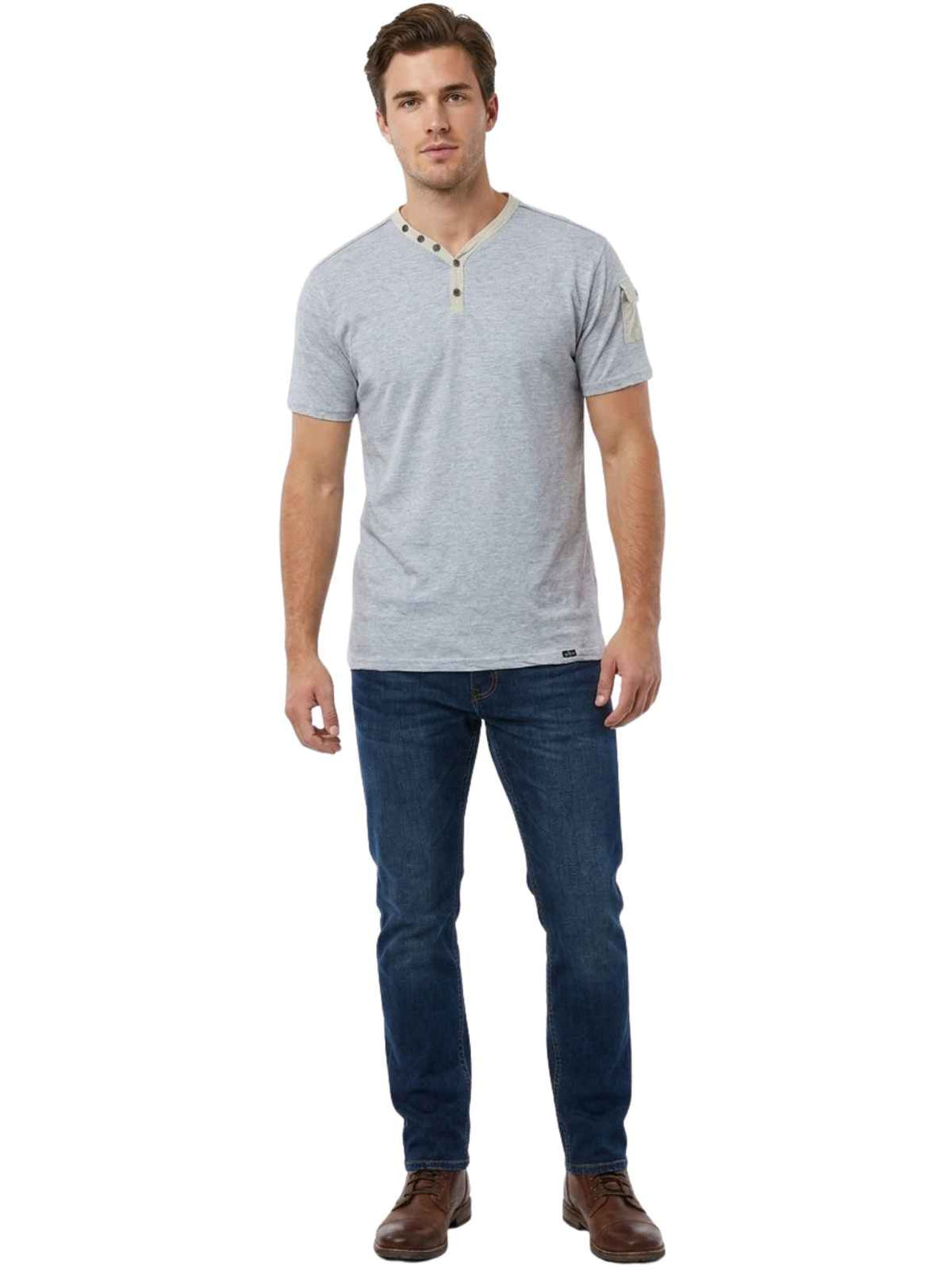Giorgio West Modern Fit V-neck T-shirt Mens Style : Dp1301mt