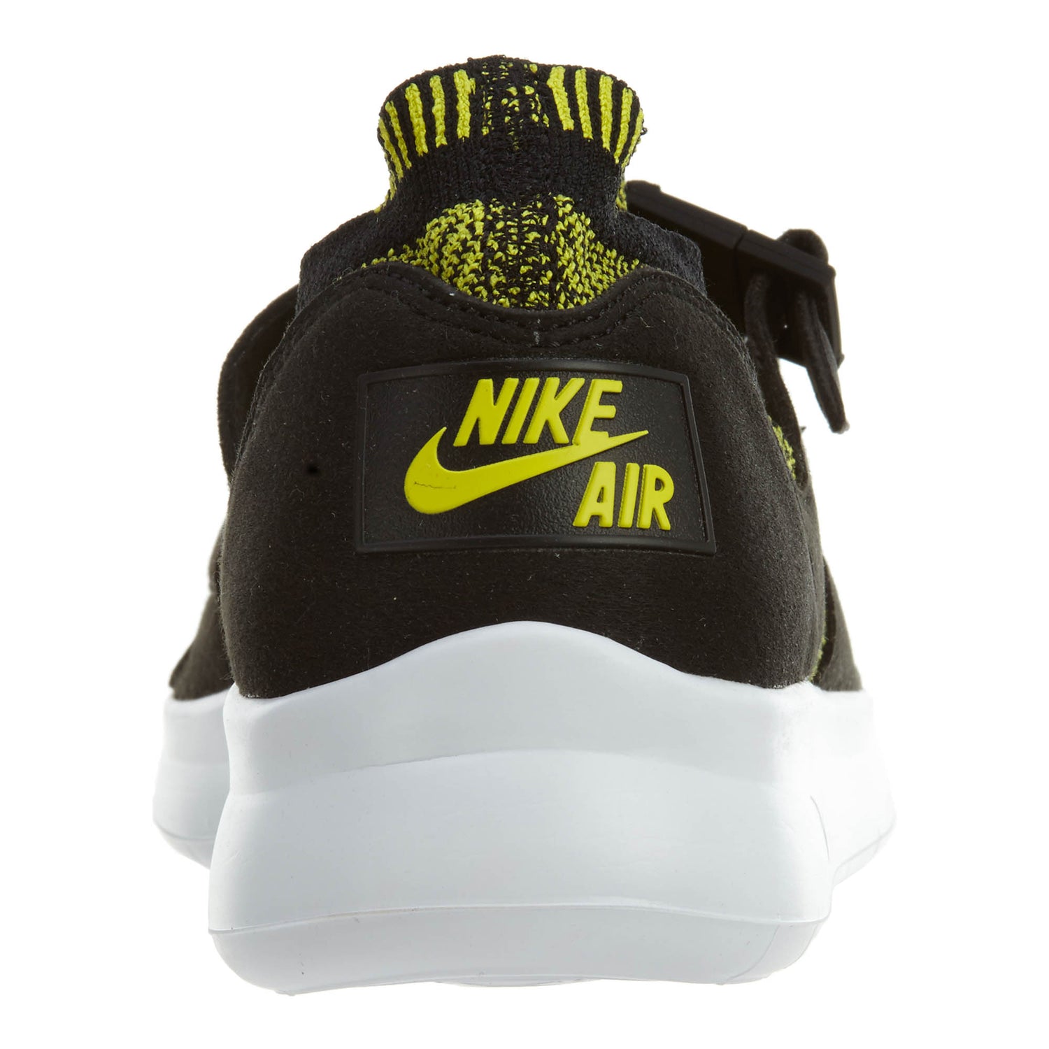 Nike Air Sockracer Flyknit Black White-Yellow Strike (Women&