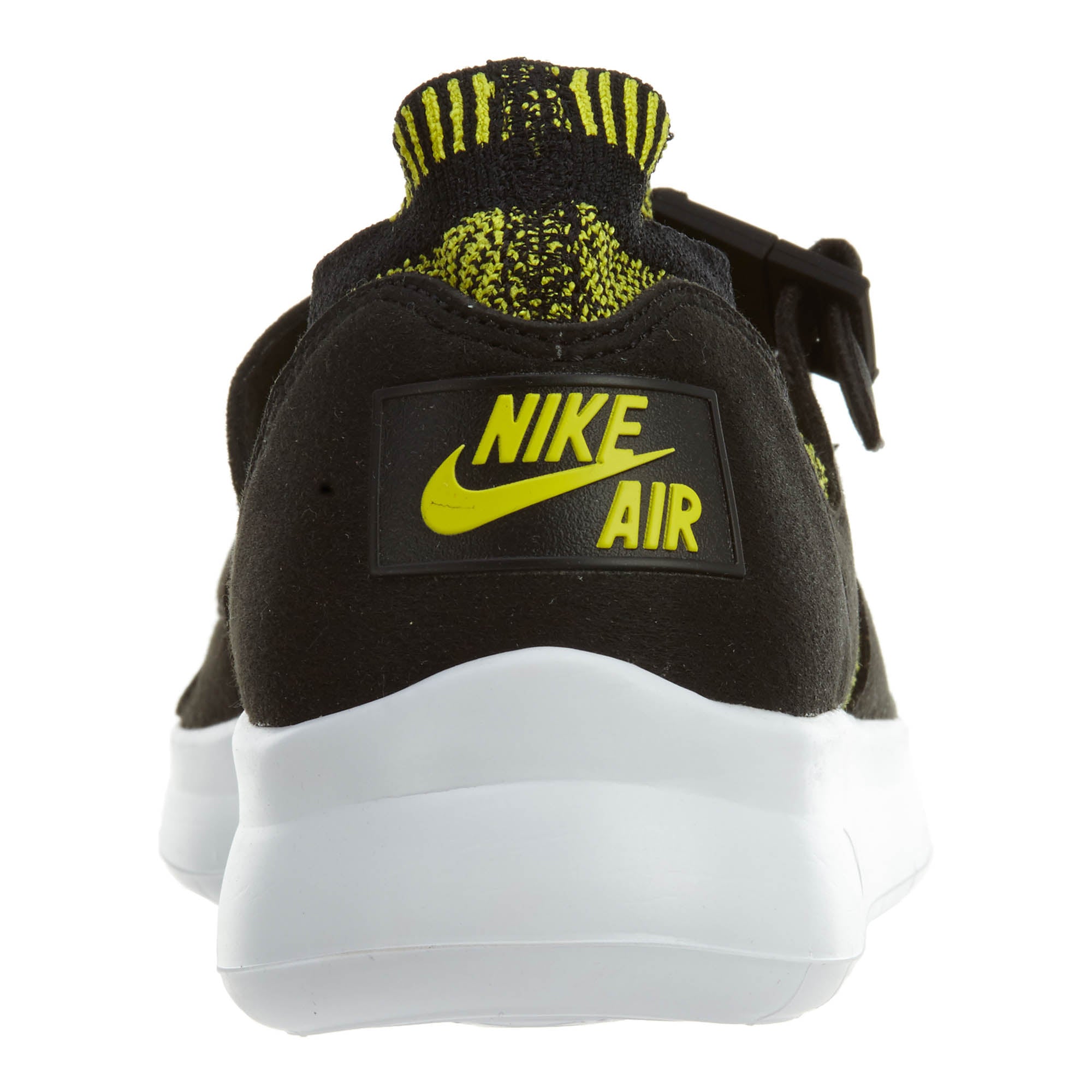 Nike Air Sockracer Flyknit Black White-Yellow Strike (Women&