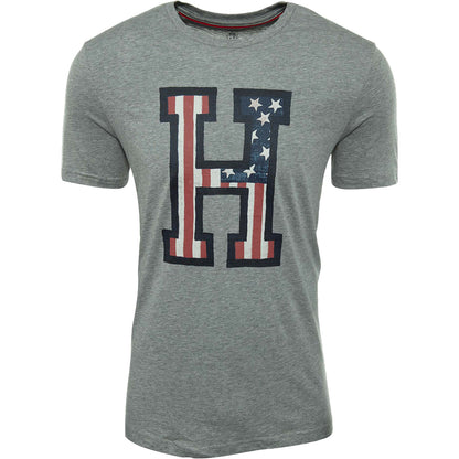 Tommyhilfiger Short Sleeve Crew Neck H Flag Graphic Tee Mens Style : 09t3095