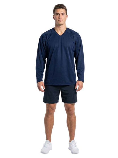 Bauer Nike V-Neck Polyester Mesh Hockey Team Practice Jersey Mens Style : 1030251