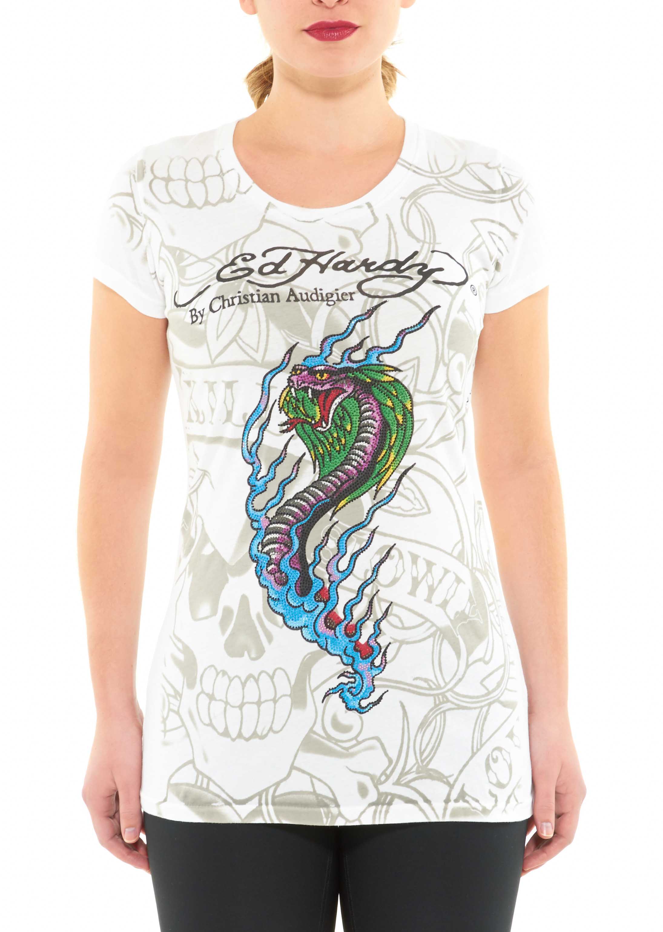EDHARDY FLAMING COBRA TUNIC WOMENS Style