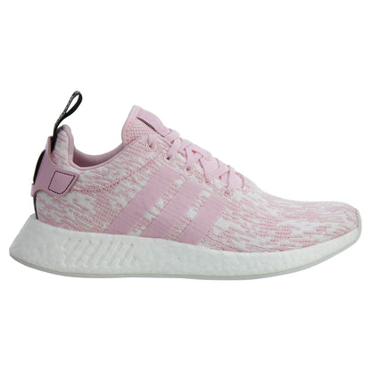 Adidas NMD R2 Wonder Pink Black PrimeKnit Boost Womens Style :BY9315
