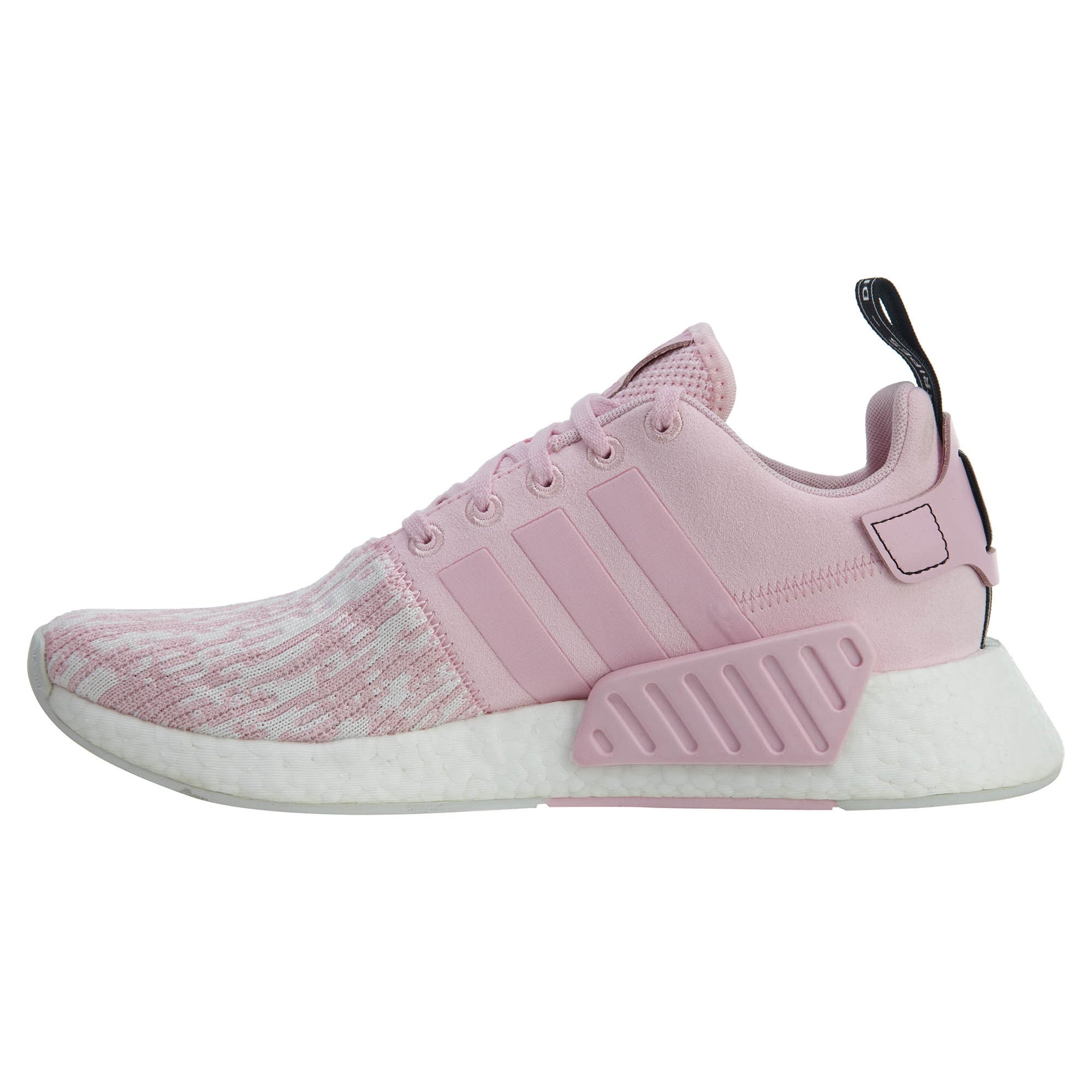 Adidas NMD R2 Wonder Pink Black PrimeKnit Boost Womens Style :BY9315