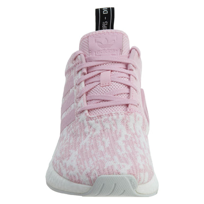 Adidas NMD R2 Wonder Pink Black PrimeKnit Boost Womens Style :BY9315