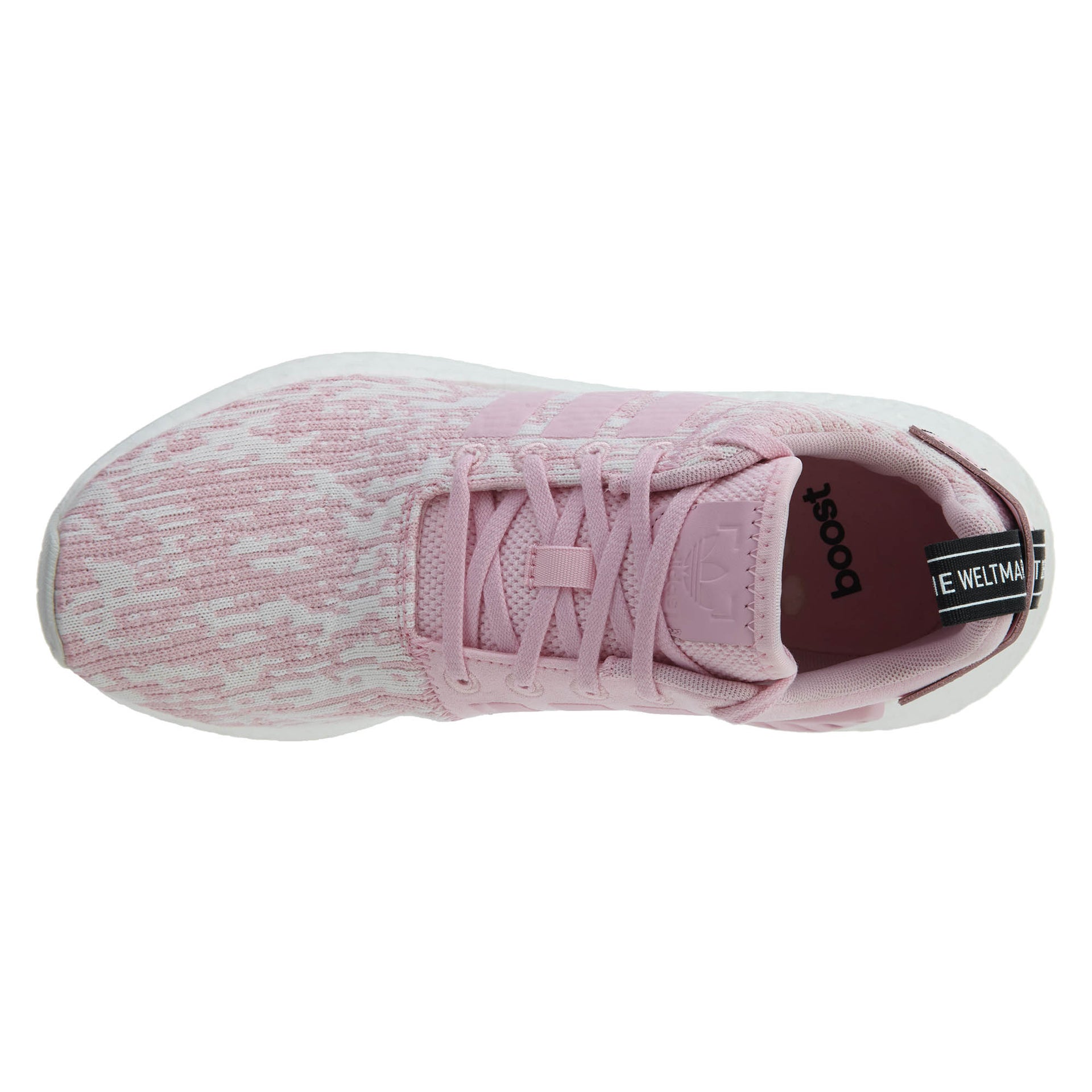 Adidas NMD R2 Wonder Pink Black PrimeKnit Boost Womens Style :BY9315