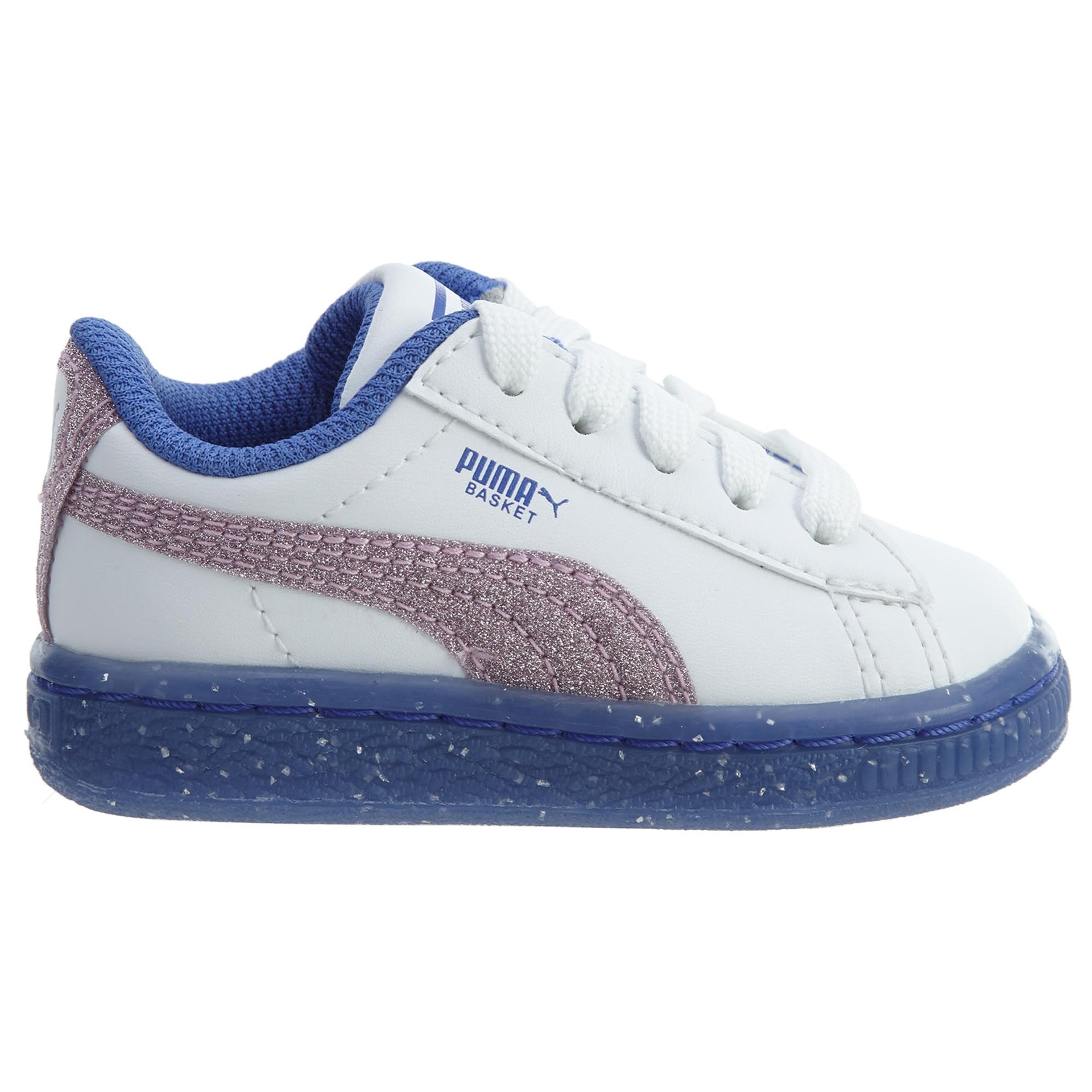 Puma Basket Iced Glitter 2 Infant Girls Shoe Toddlers Style : 363898