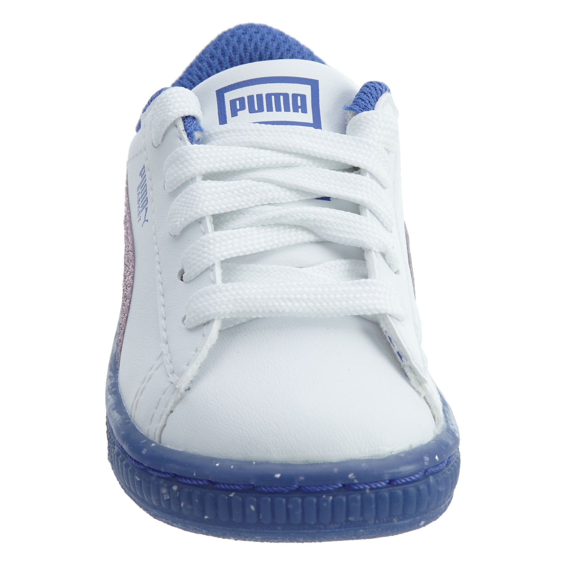 Puma Basket Iced Glitter 2 Infant Girls Shoe Toddlers Style : 363898