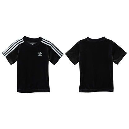 Adidas Infant Velour 3 Stripes Tee Toddlers Style : Bq4444