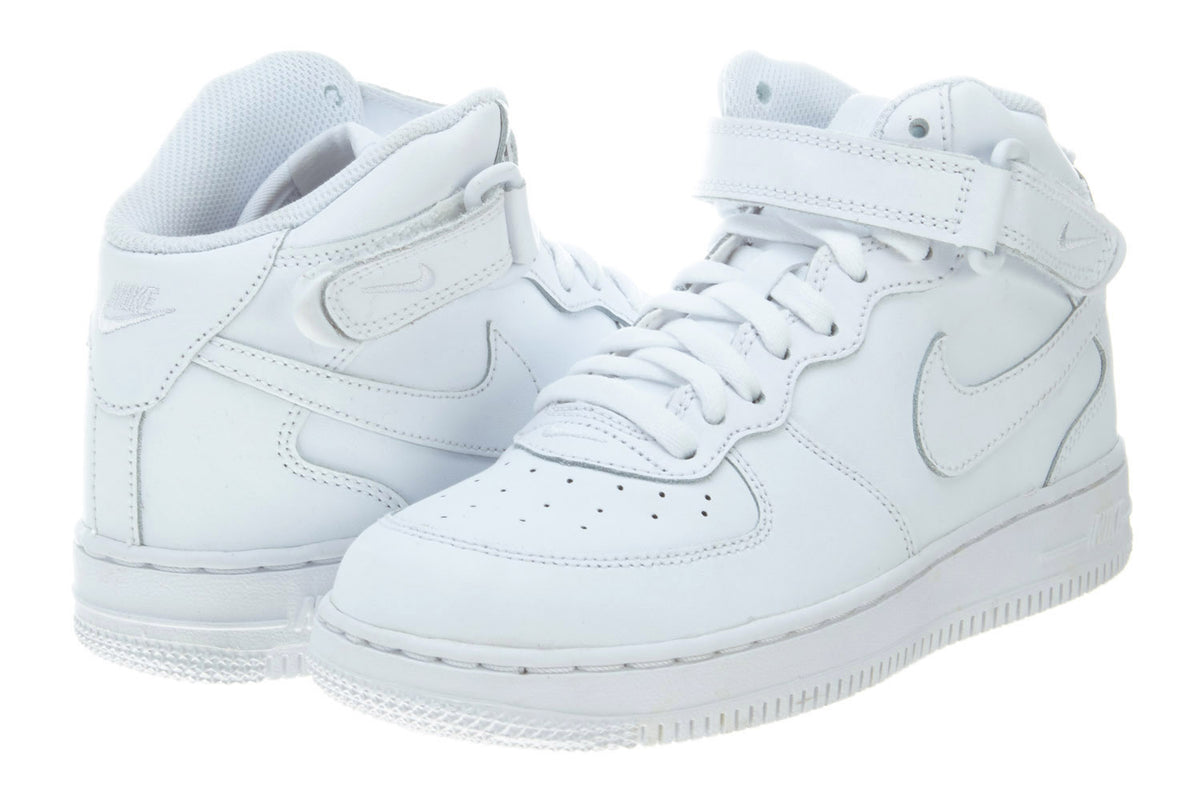 Nike Air Force 1 Mid PS Shoes Retro High Top Trainers White Boys / Girls Style :314196