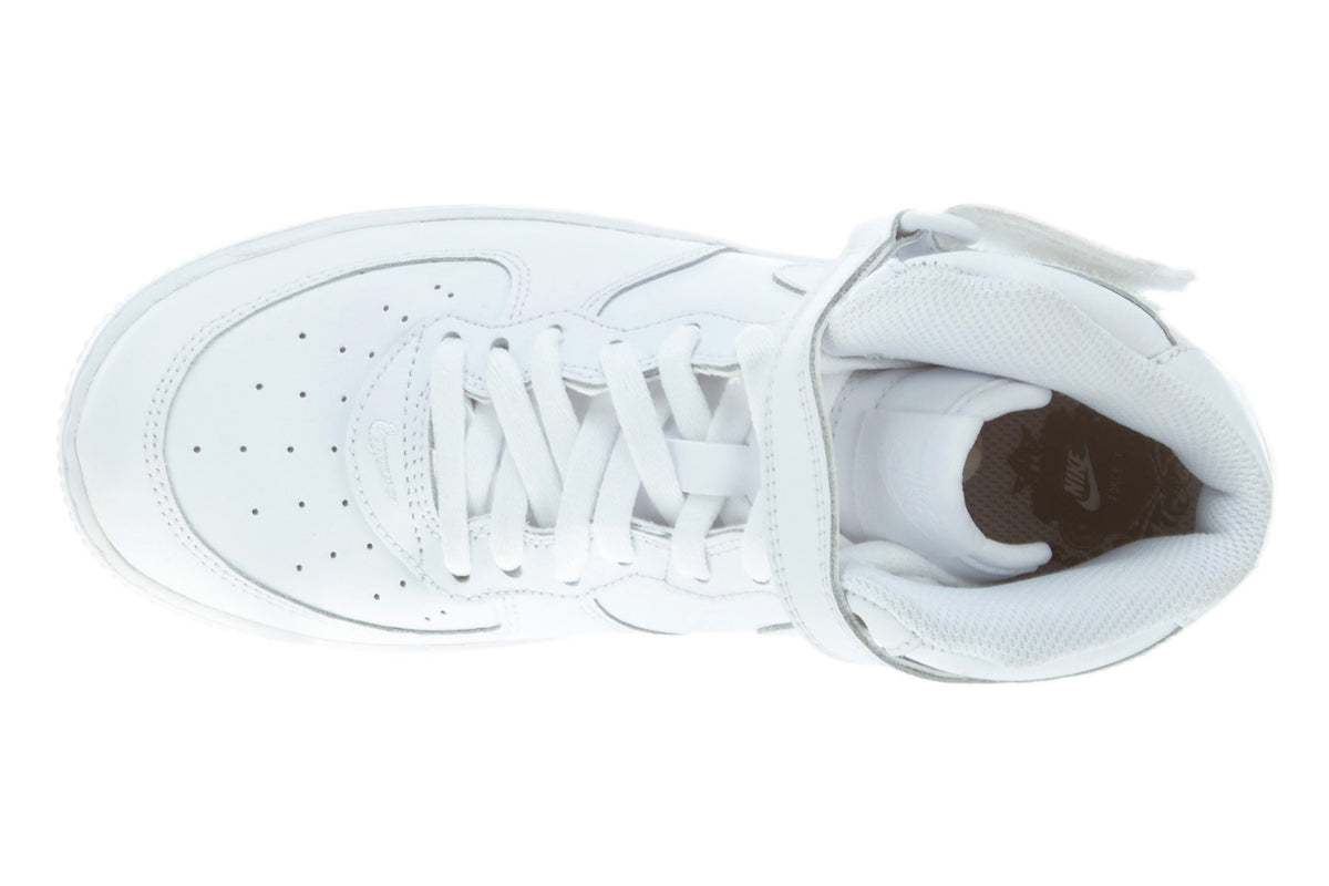 Nike Air Force 1 Mid PS Shoes Retro High Top Trainers White Boys / Girls Style :314196