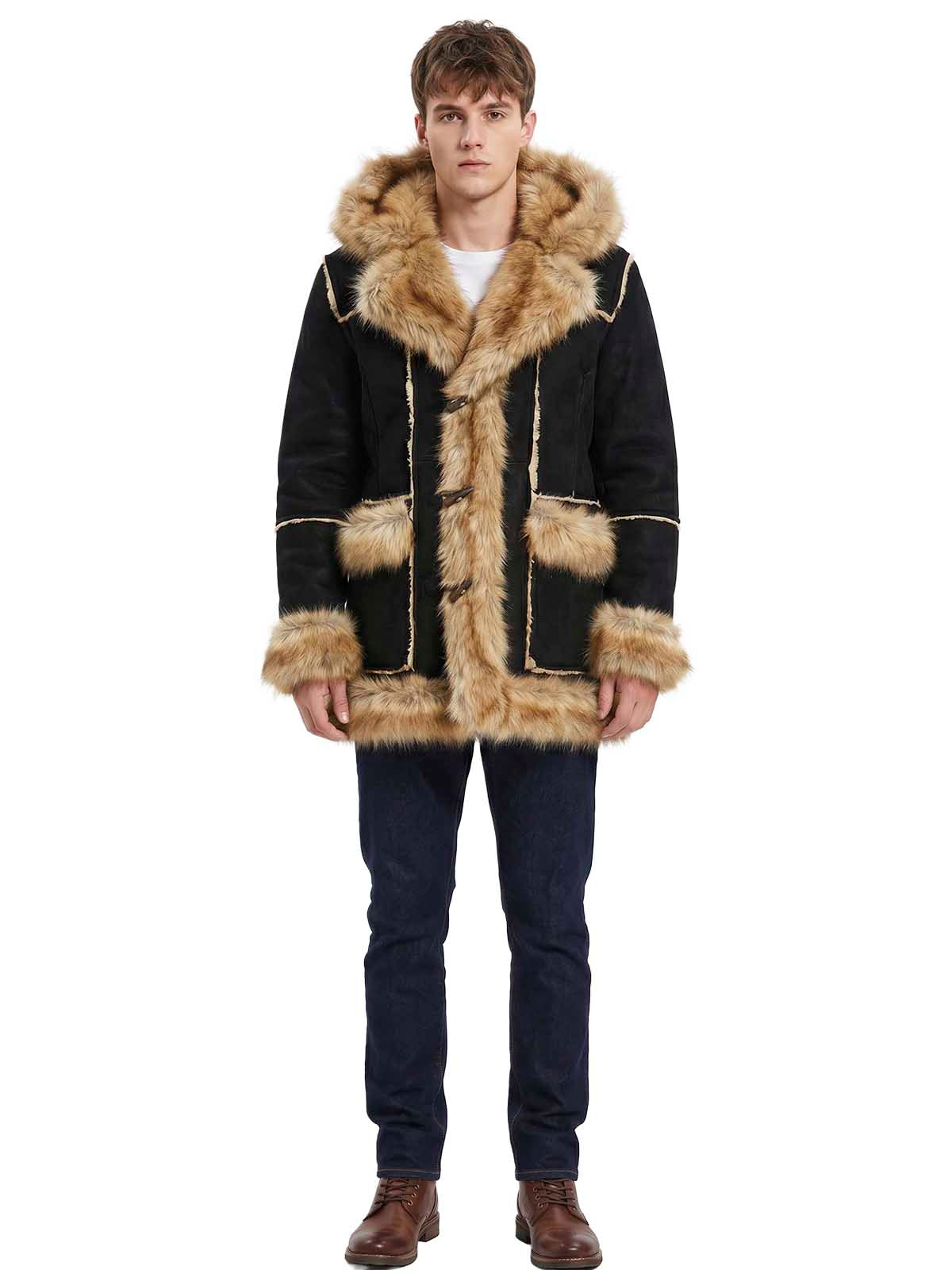 Jordan Craig Fashion Shearling Coat Mens Style : 91393