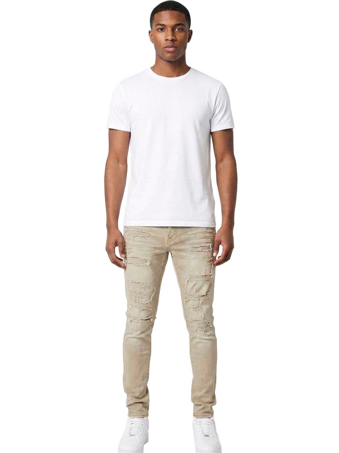 Jordan Craig Ross Fit With Shreds Jeans Mens Style : Jr9502r
