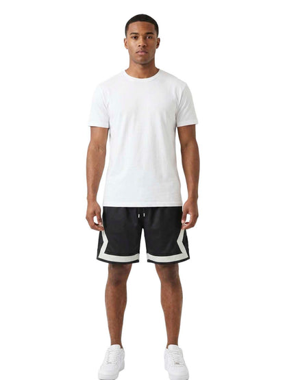 Smoke Rise Perforated Pu Fashion Short Mens Style : Ps22285