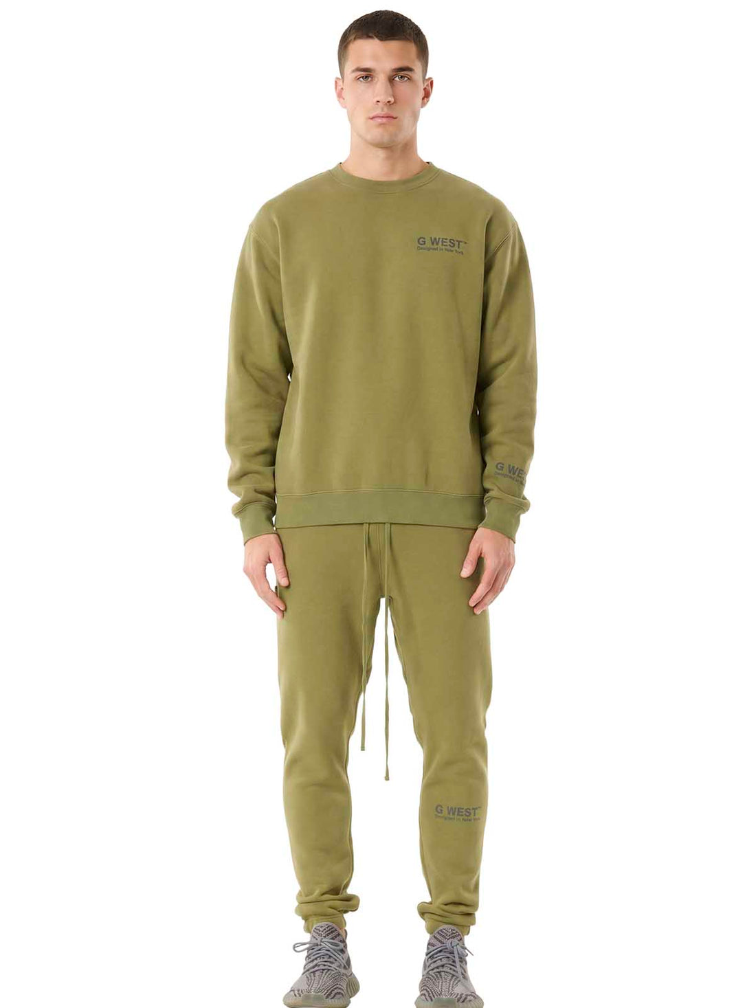 G WEST MENS LIFESTYLE PREMIUM JOGGER PANTS - CAPULET OLIVE