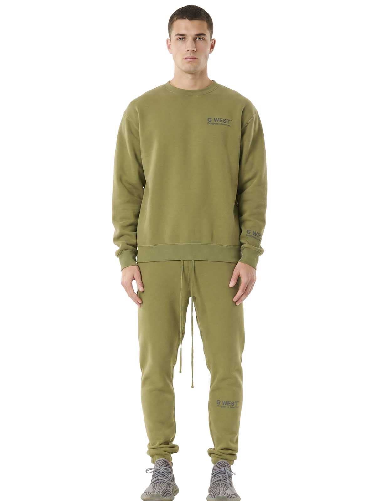 G WEST MENS LIFESTYLE PREMIUM JOGGER PANTS - CAPULET OLIVE