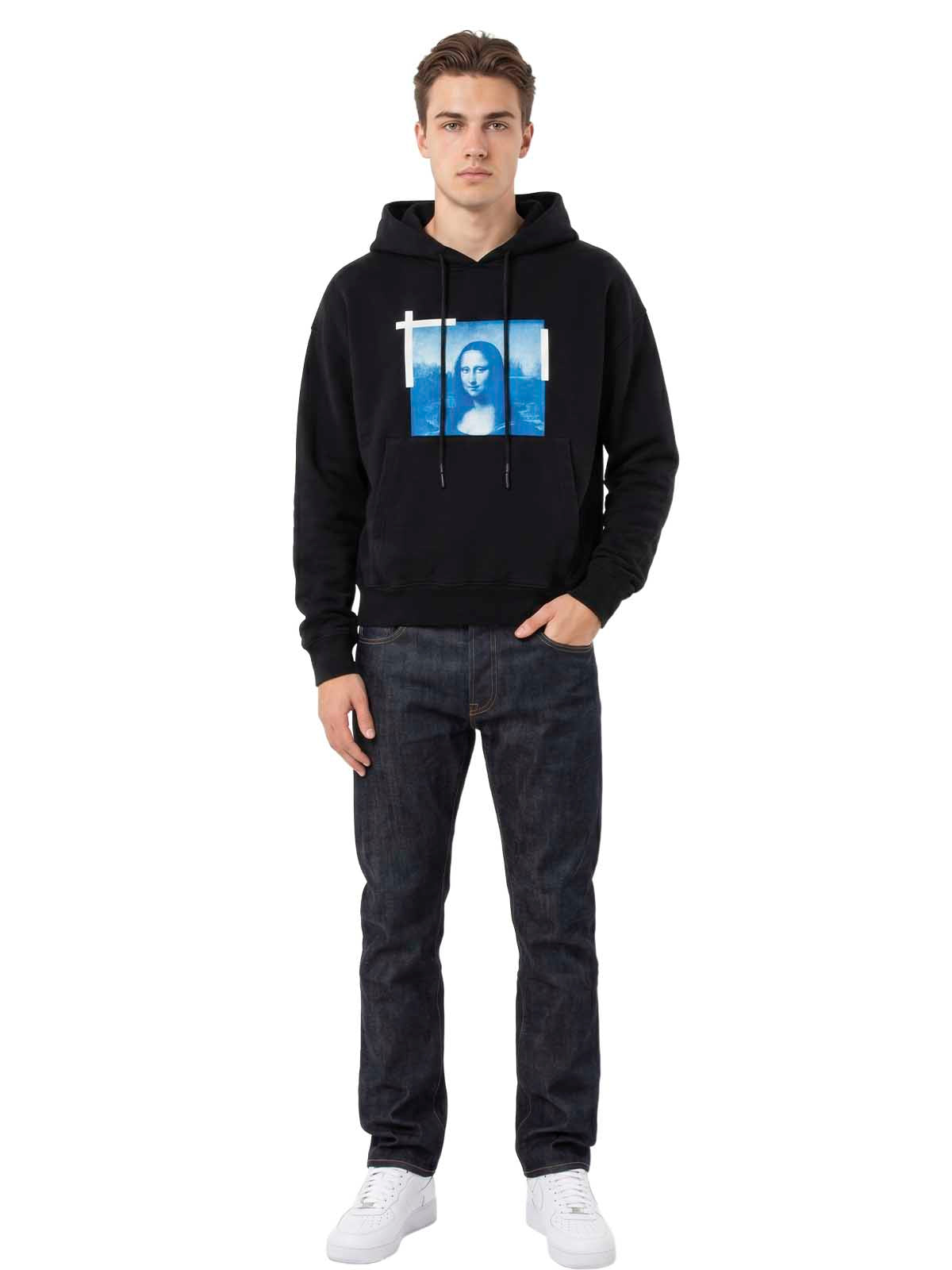 Off-white Monalisa Over Hoodie Mens Style : Ombb037c99fle00