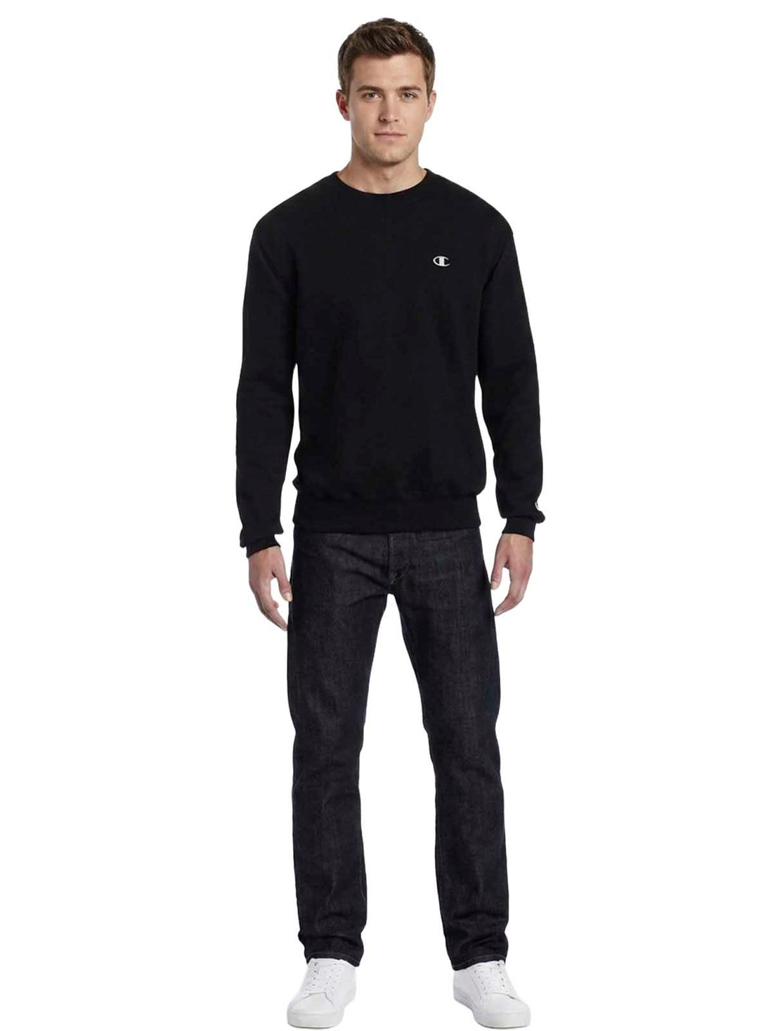 Champion Eco Fleece Crewneck Pullover Sweatshirt Small C Mens Style : S2465