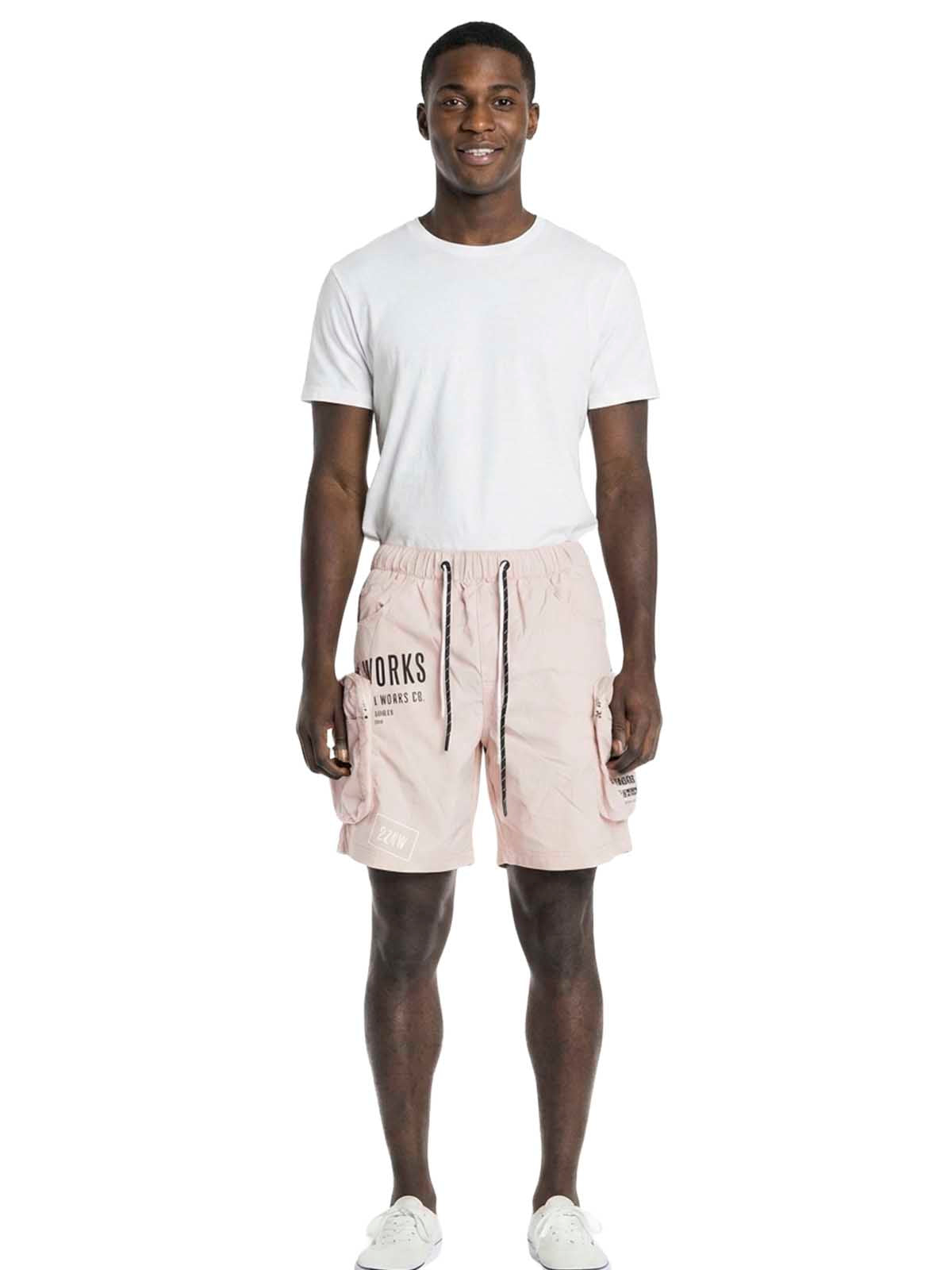 Smoke Rise Printed Utility Fashion Nylon Short Mens Style : Ws22282