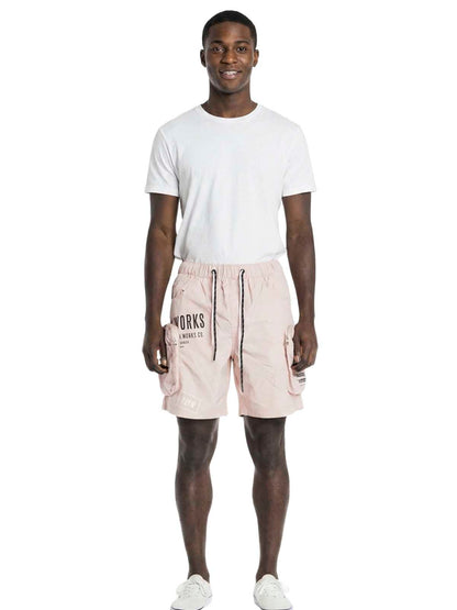 Smoke Rise Printed Utility Fashion Nylon Short Mens Style : Ws22282