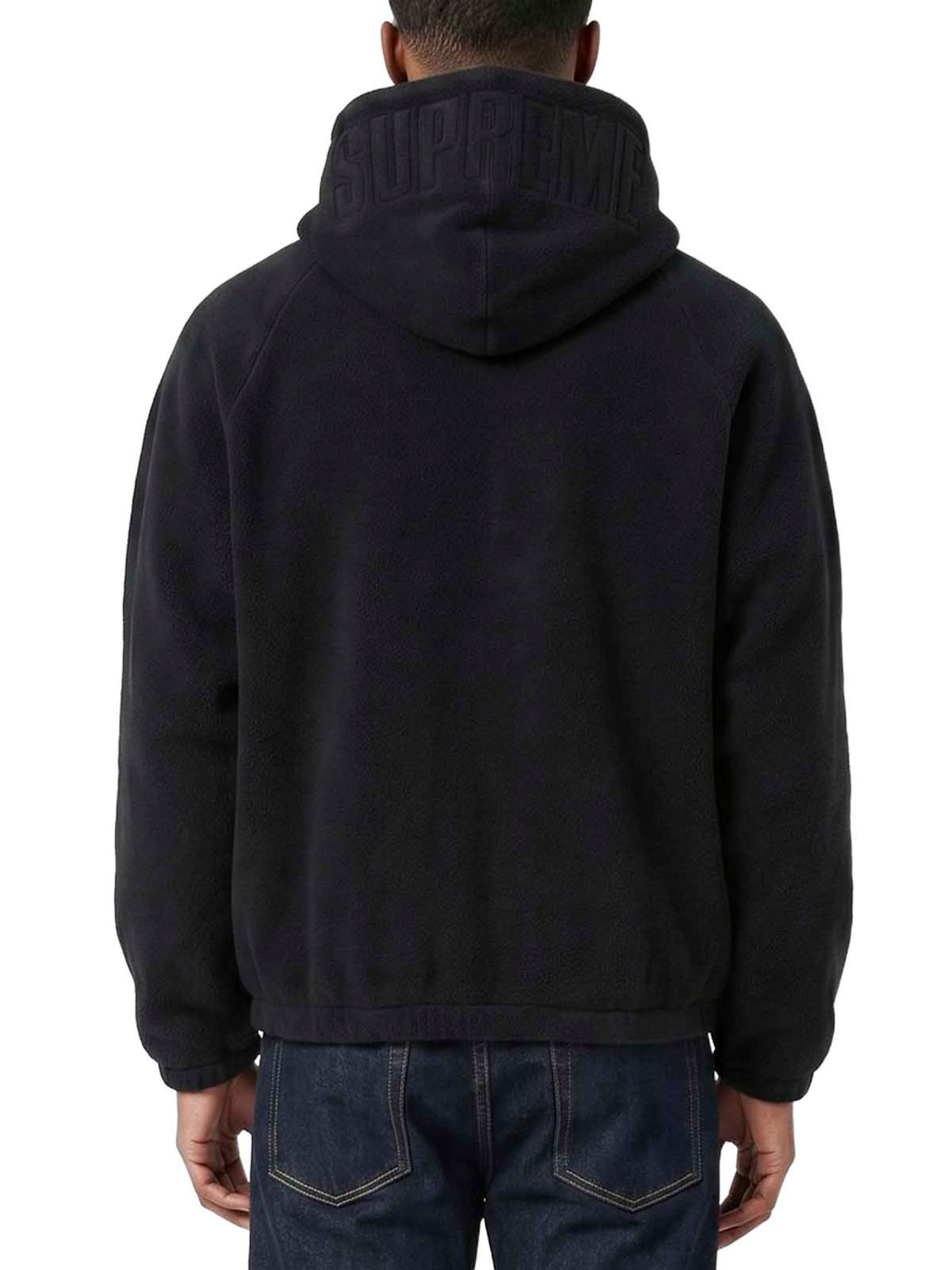 Supreme Polartec Hooded Raglan Jacket Mens Style : Fw18j88-BLACK