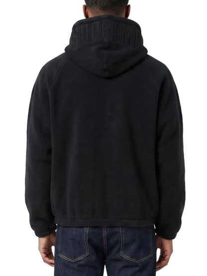 Supreme Polartec Hooded Raglan Jacket Mens Style : Fw18j88-BLACK