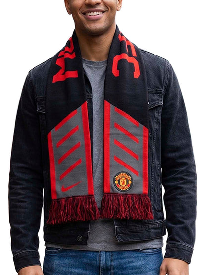 Nike Manchester United Mufc Football Soccer Scarf Unisex Style : Ac1971