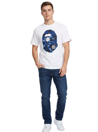 Bape Color Camo Big Ape Head T-shirt Mens Style : 983587