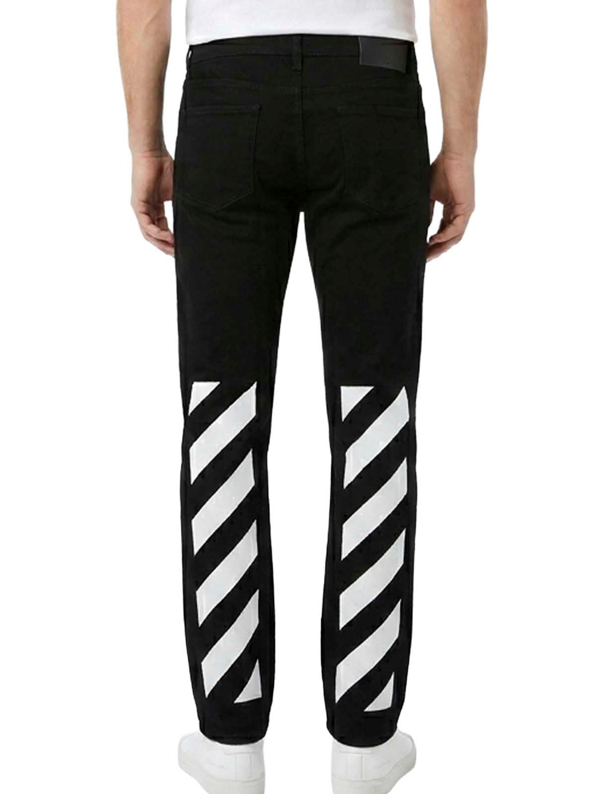 Off-white Diag Tab Arrow Slim Jeans Mens Style : Omya147c99den00