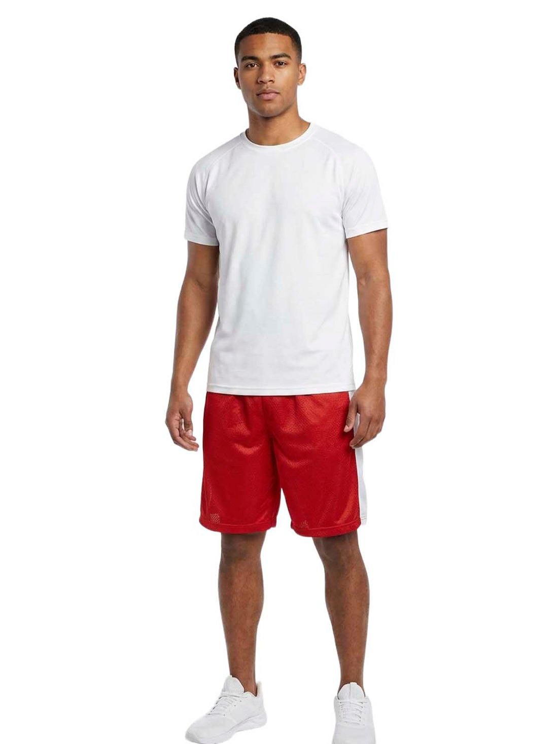 Badger Sport  Athletic Meshed and Striped Shorts Mens Style : Rn 