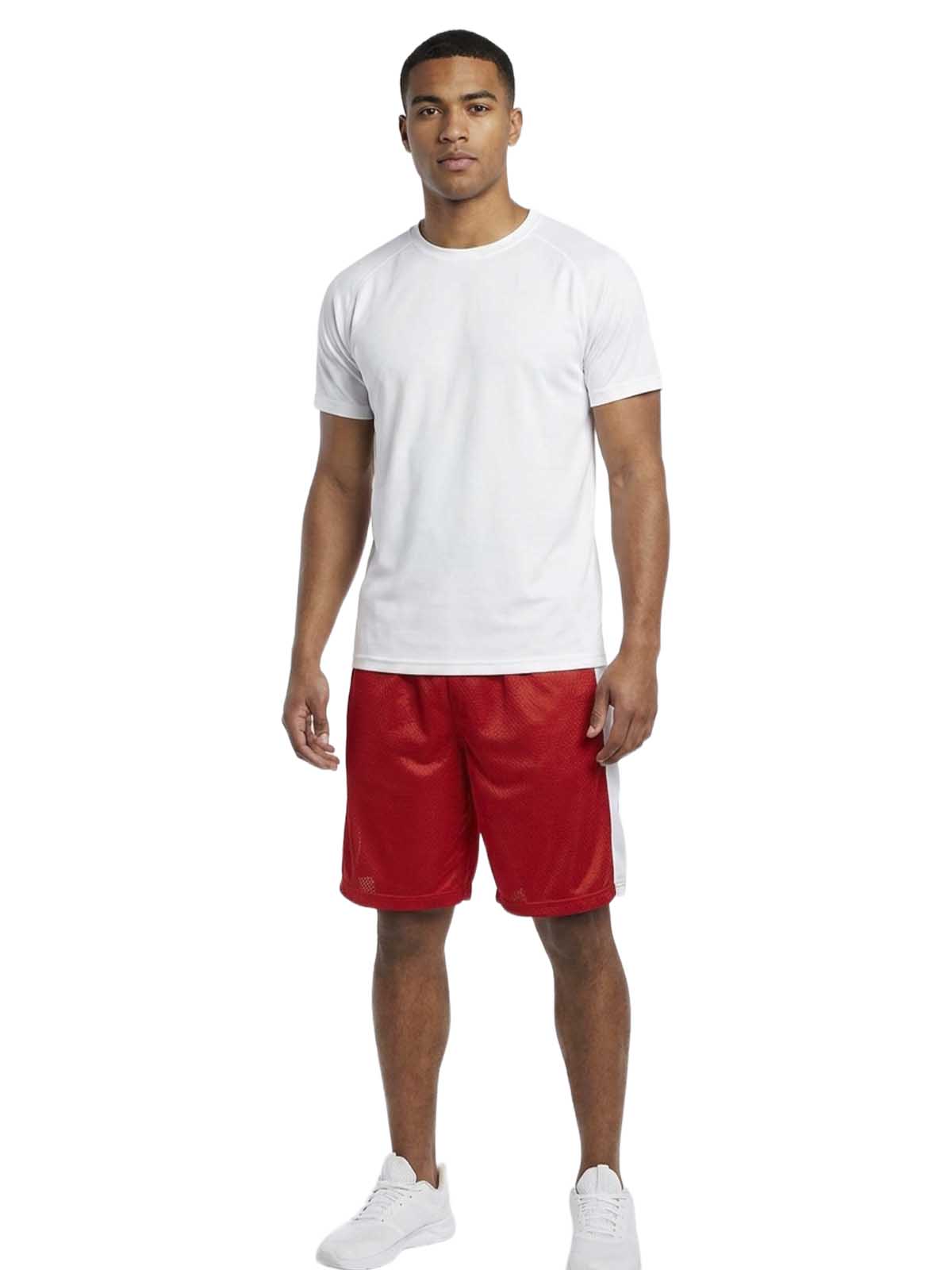Badger Sport  Athletic Meshed and Striped Shorts Mens Style : Rn 