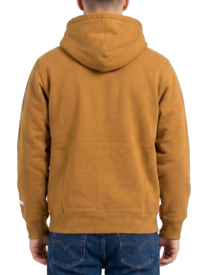 Supreme Small Box Drawcord Zip Up Hooded Sweatshirt Brown