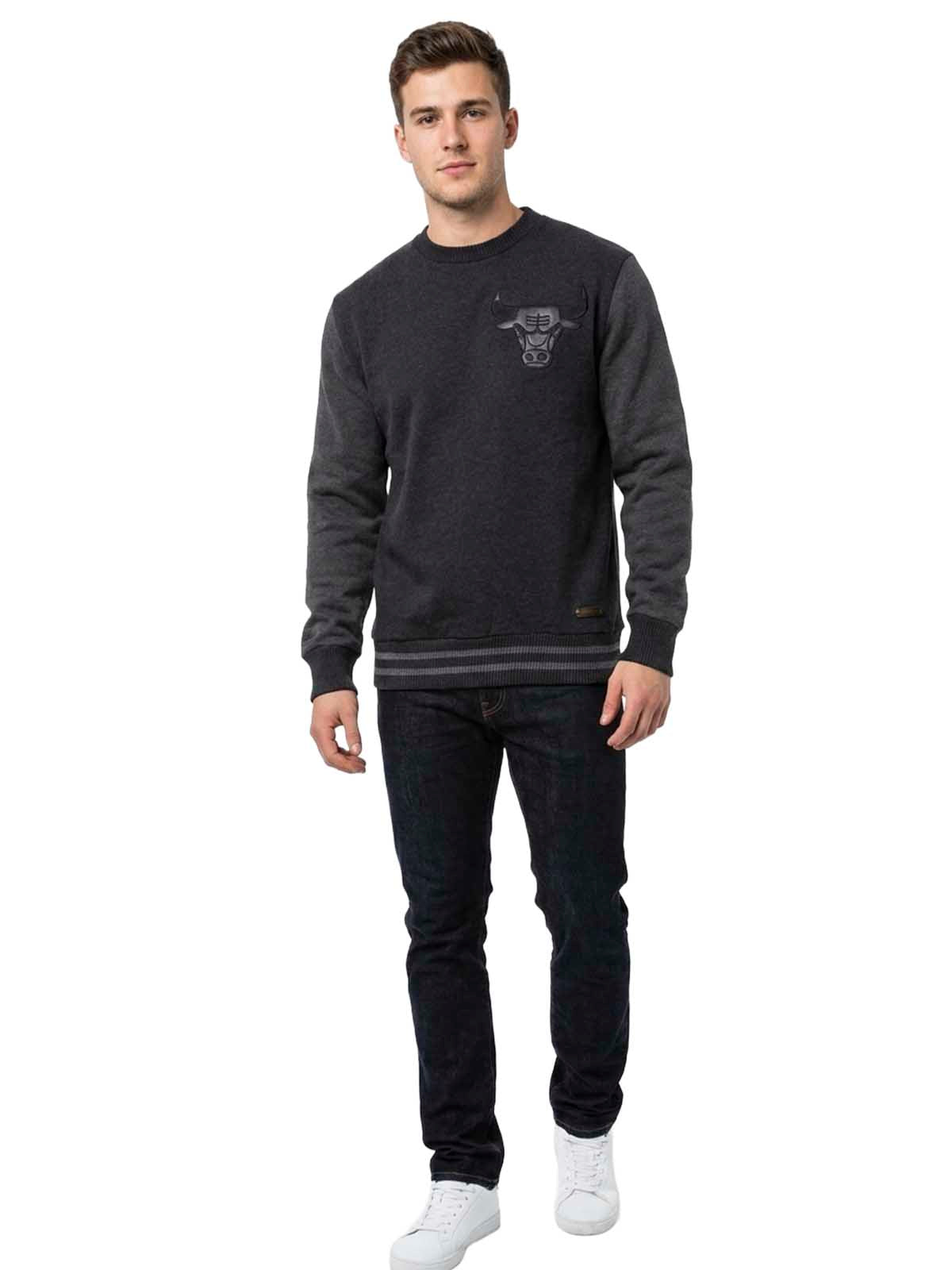 Mitchell&amp;ness Leather Trim Crew Mens Style : 479fa