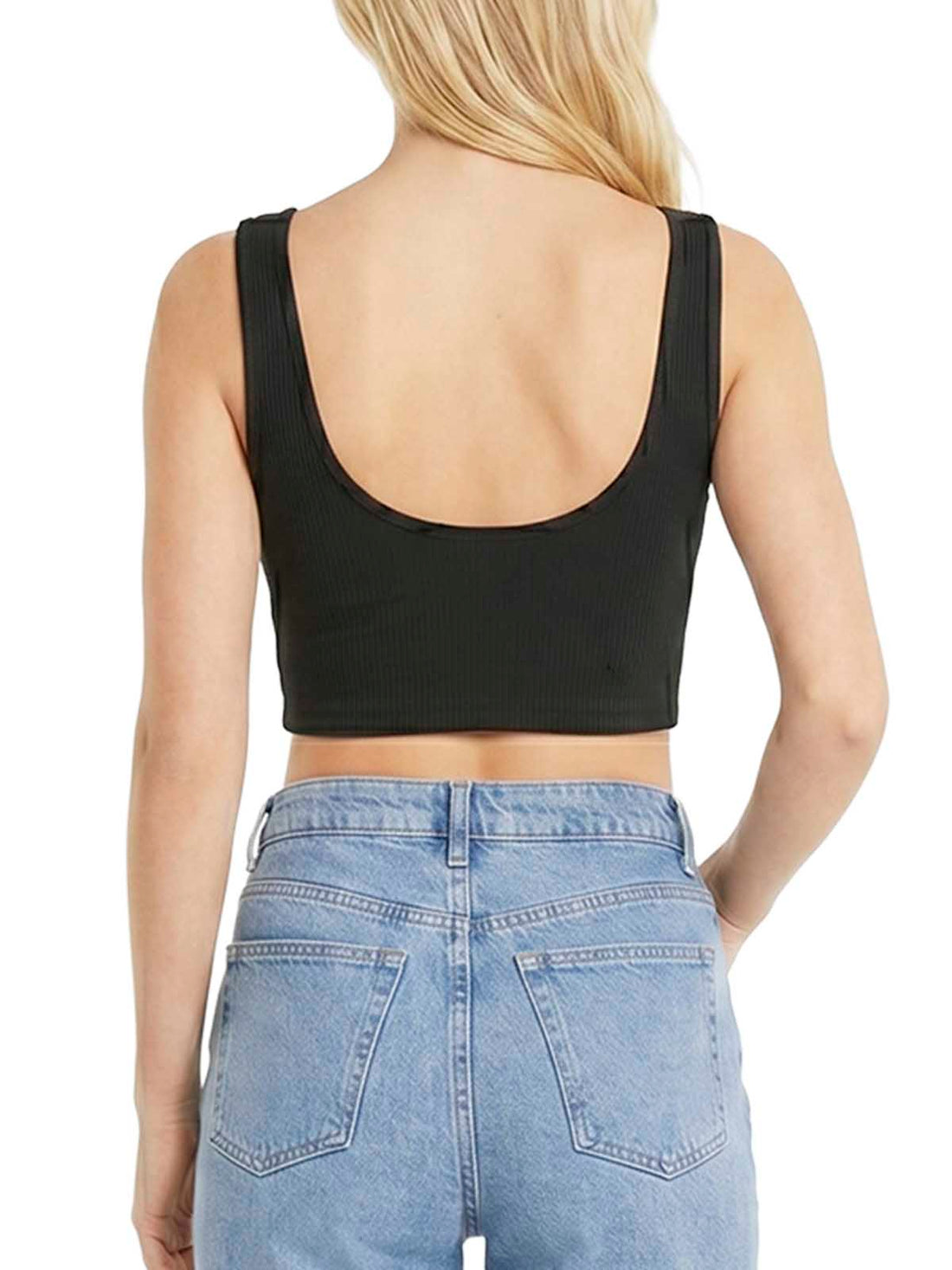 Puma Classics Ribbed Crop Top Womens Style : 533447